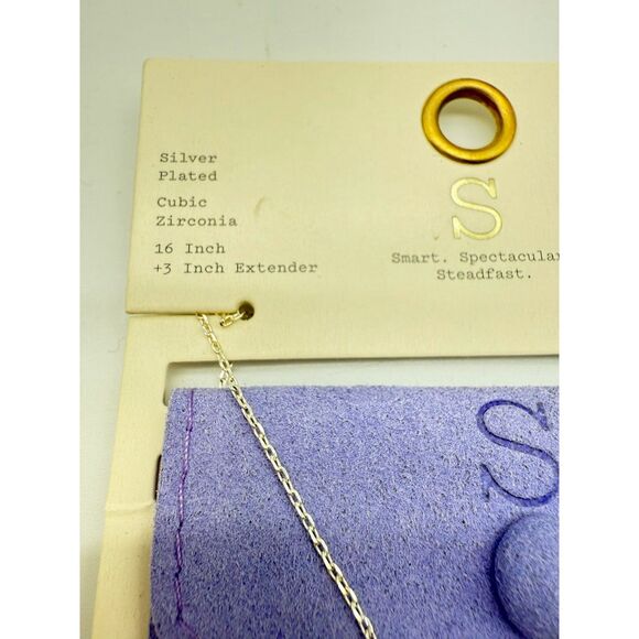 "S" Silver plated neckless - Picture 3 of 3